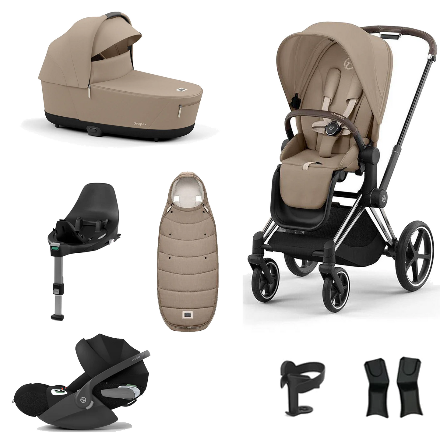Cybex Priam Essentials Bundle with Cybex Cloud T and Base T