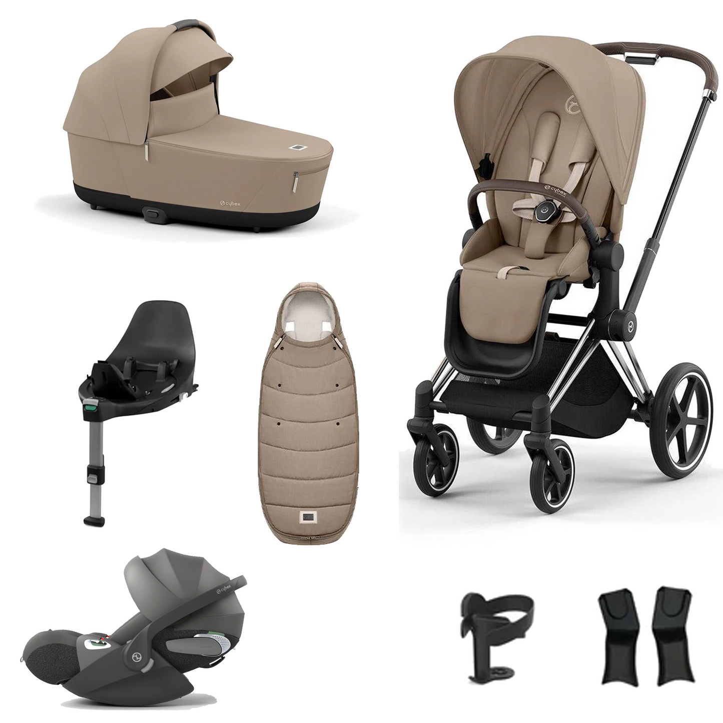 Cybex Priam Essentials Bundle with Cybex Cloud T and Base T