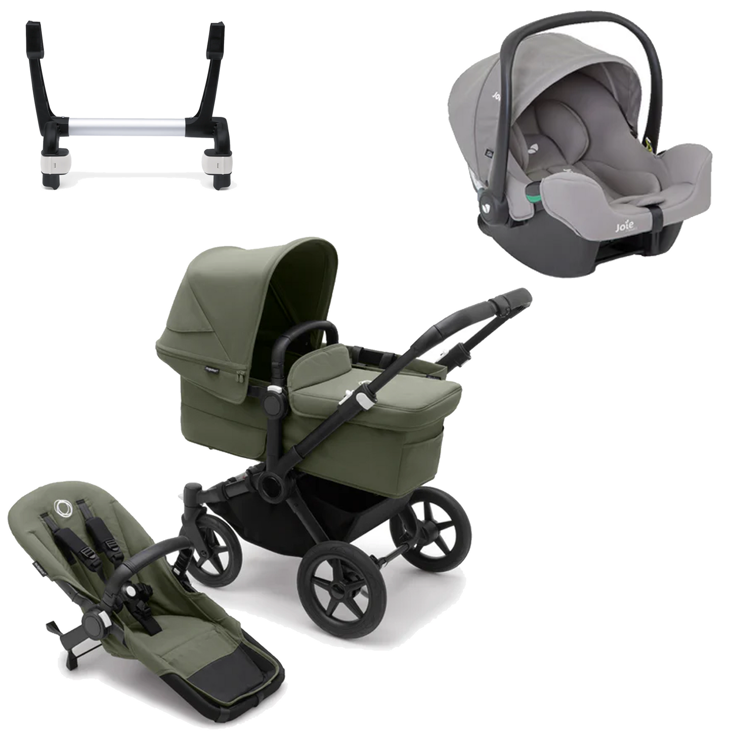Bugaboo Donkey 5 Mono (Single) with Joie iSnug