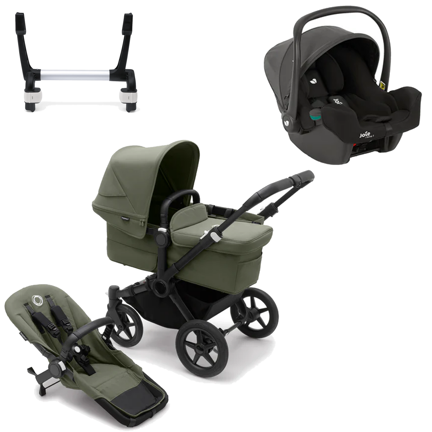 Bugaboo Donkey 5 Mono (Single) with Joie iSnug