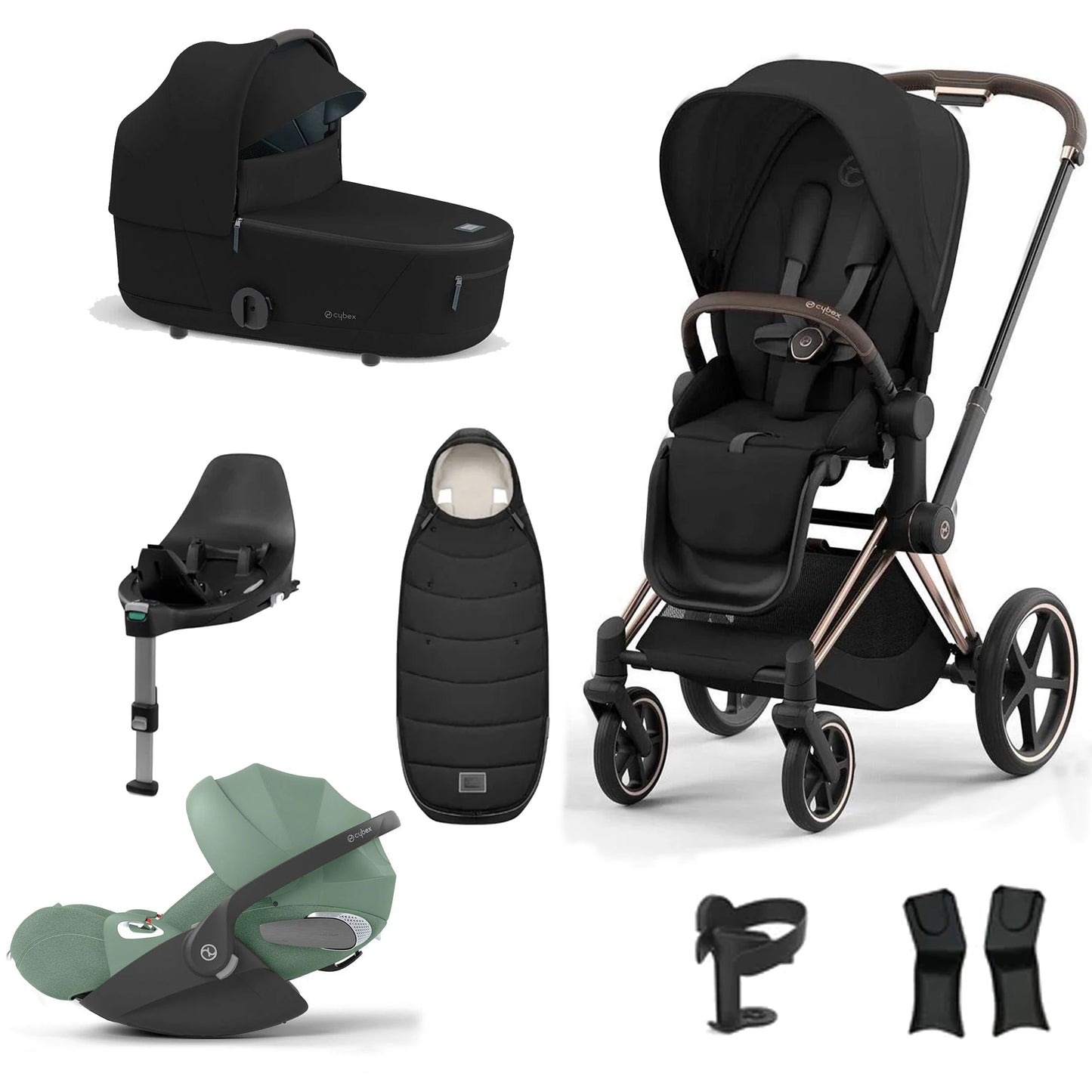 Cybex Priam Essentials Bundle with Cybex Cloud T and Base T