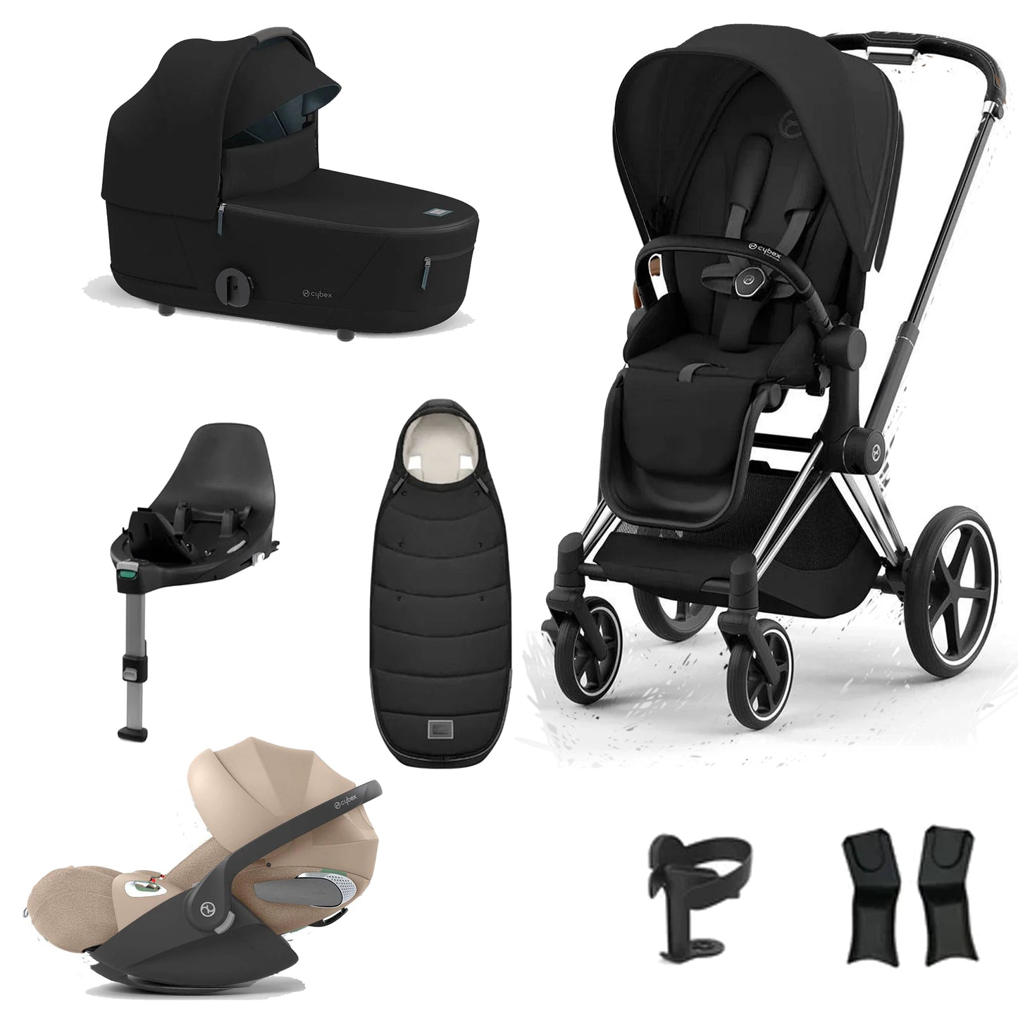 Cybex Priam Essentials Bundle with Cybex Cloud T and Base T