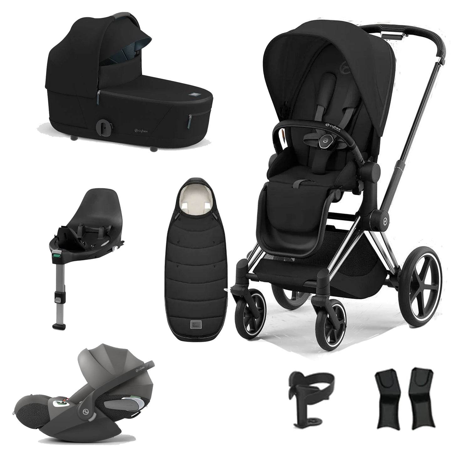 Cybex Priam Essentials Bundle with Cybex Cloud T and Base T