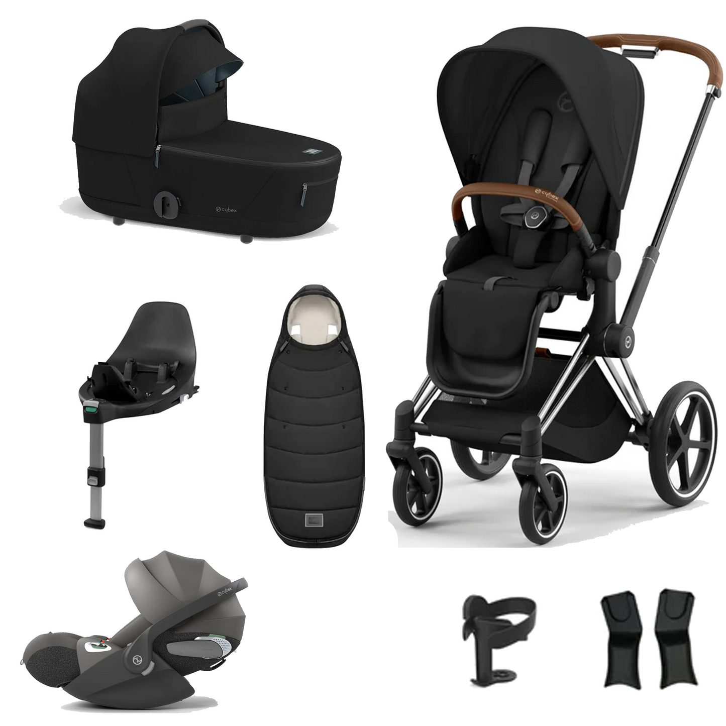 Cybex Priam Essentials Bundle with Cybex Cloud T and Base T