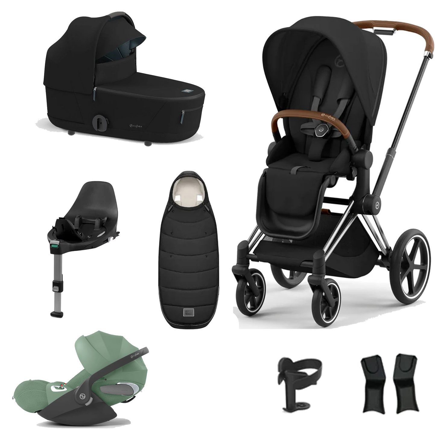 Cybex Priam Essentials Bundle with Cybex Cloud T and Base T