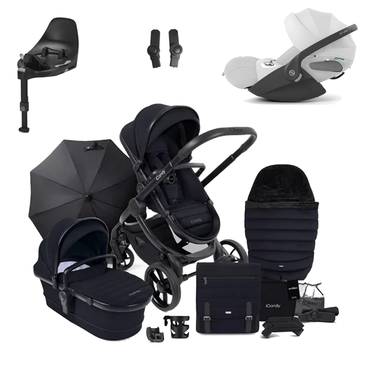 iCandy Peach 7 Pushchair Bundle with Cybex Cloud T and Base T