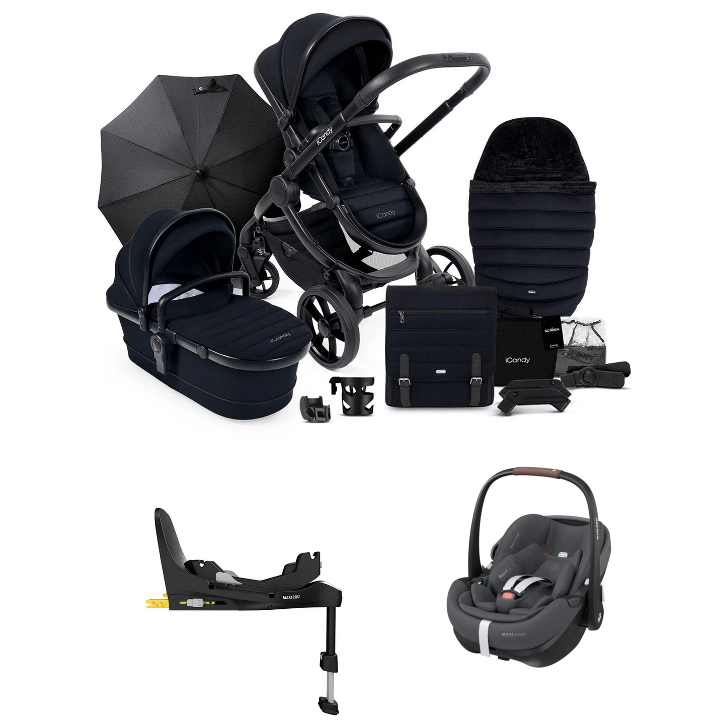 iCandy Peach 7 Bundle with Maxi Pebble Pro 2 And Familyfix Pro Isofix Base