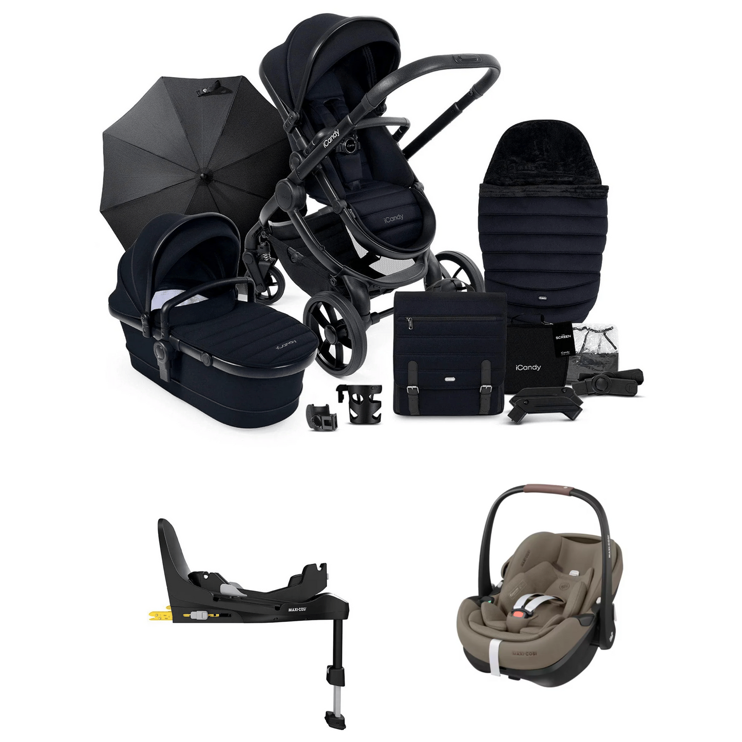 iCandy Peach 7 Bundle with Maxi Pebble Pro 2 And Familyfix Pro Isofix Base