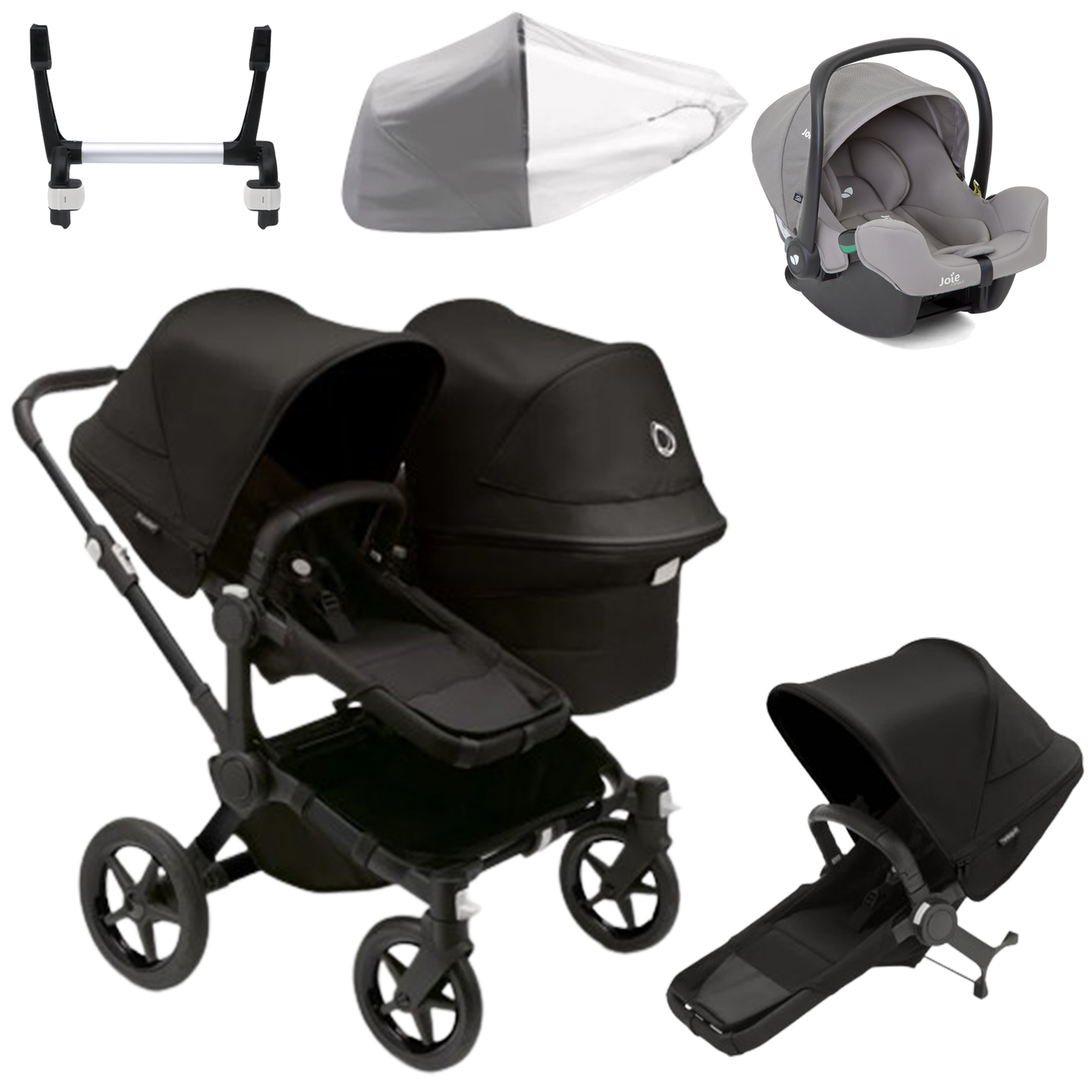 Bugaboo Donkey 5 Duo (Double) with Joie iSnug