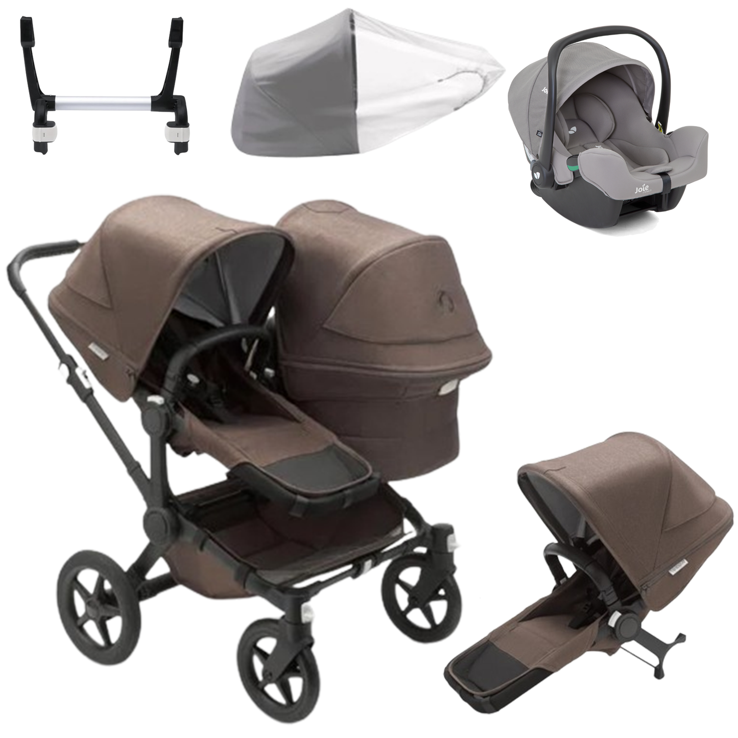 Bugaboo Donkey 5 Duo (Double) with Joie iSnug
