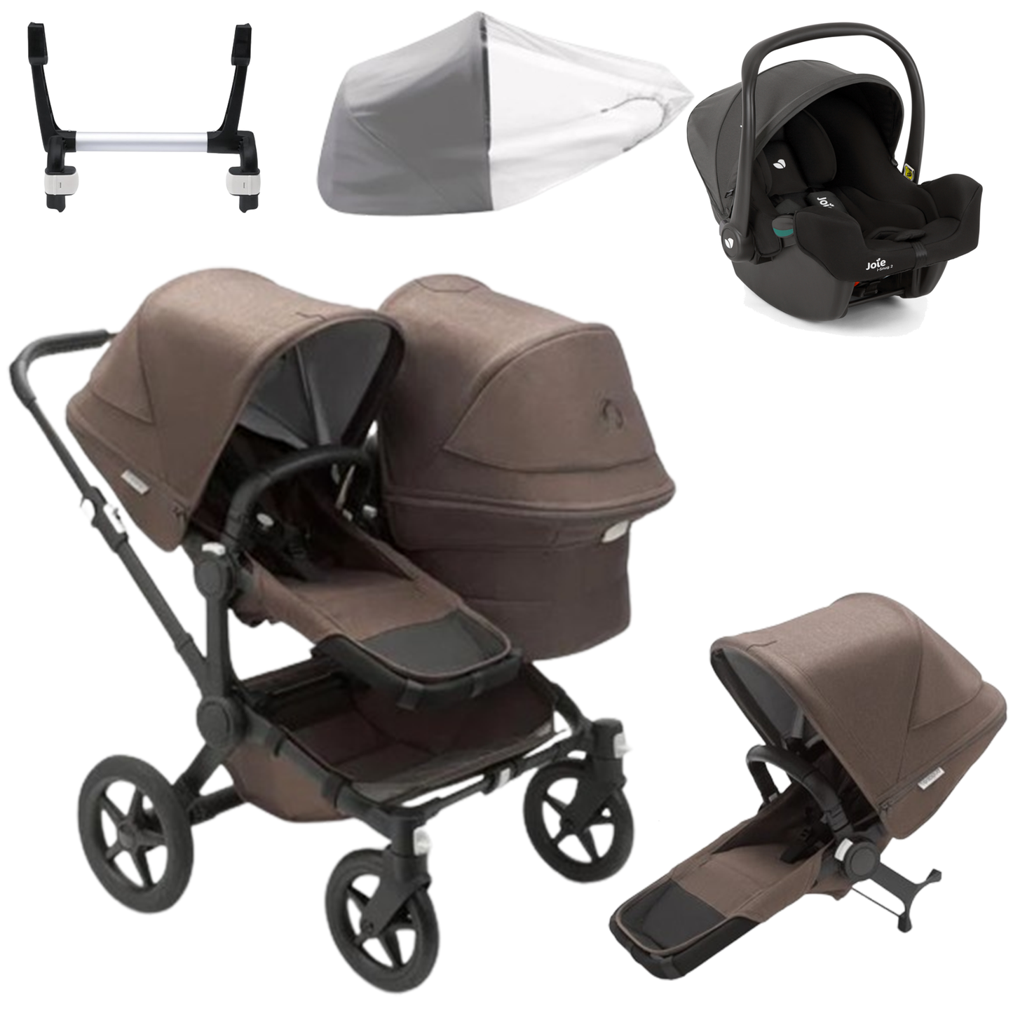 Bugaboo Donkey 5 Duo (Double) with Joie iSnug