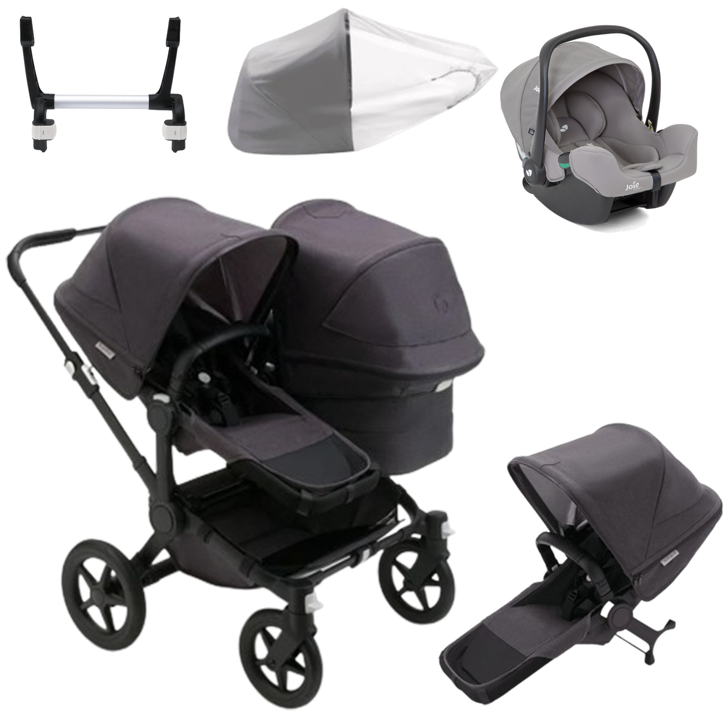 Bugaboo Donkey 5 Duo (Double) with Joie iSnug