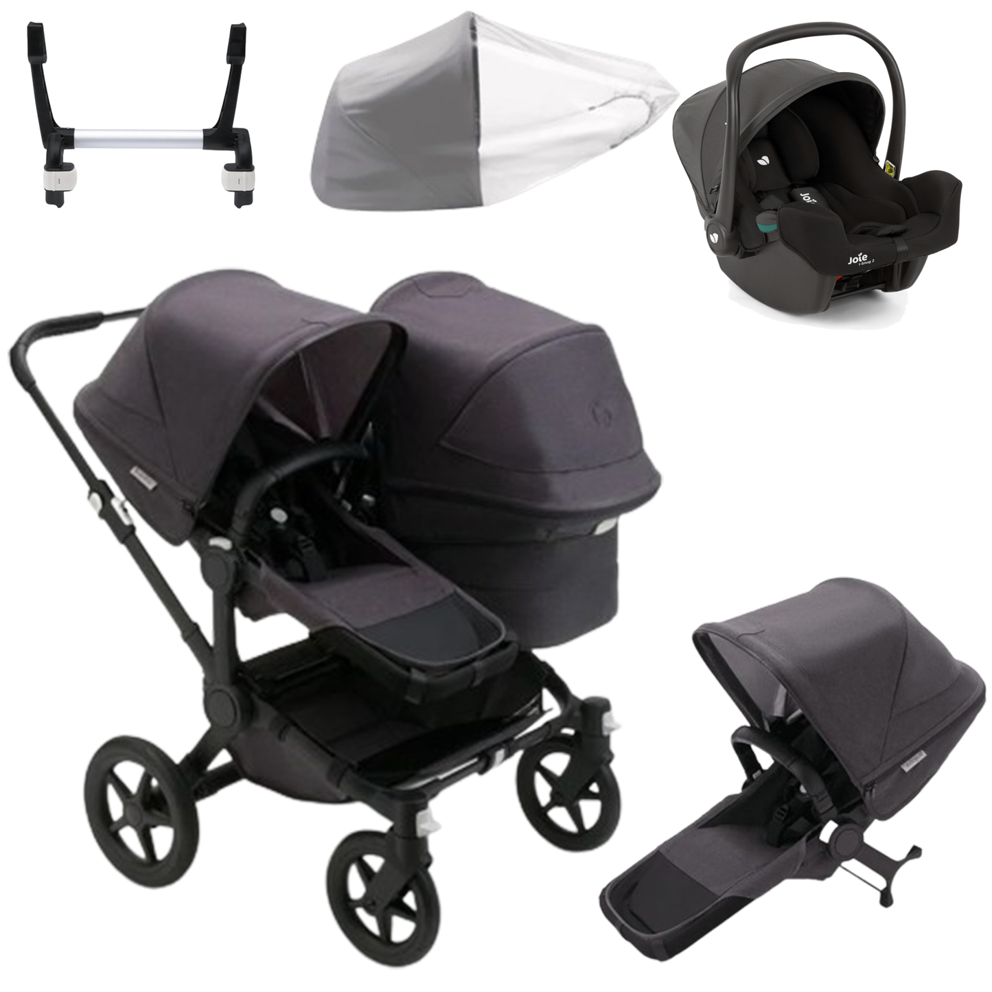 Bugaboo Donkey 5 Duo (Double) with Joie iSnug