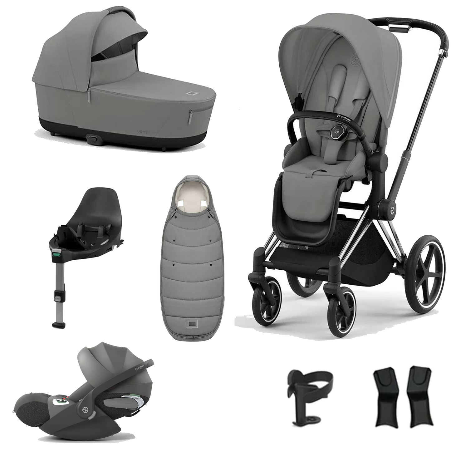 Cybex Priam Essentials Bundle with Cybex Cloud T and Base T