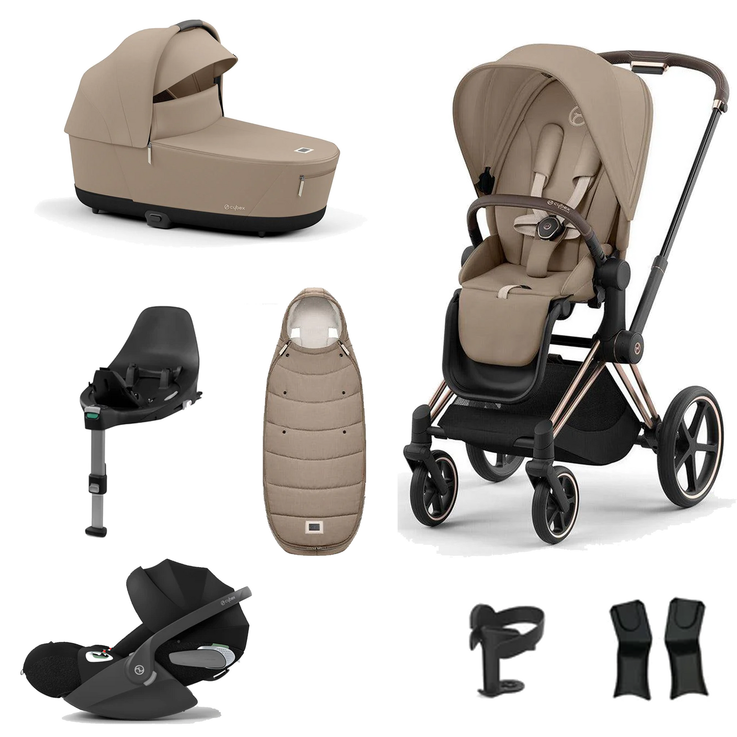 Cybex Priam Essentials Bundle with Cybex Cloud T and Base T