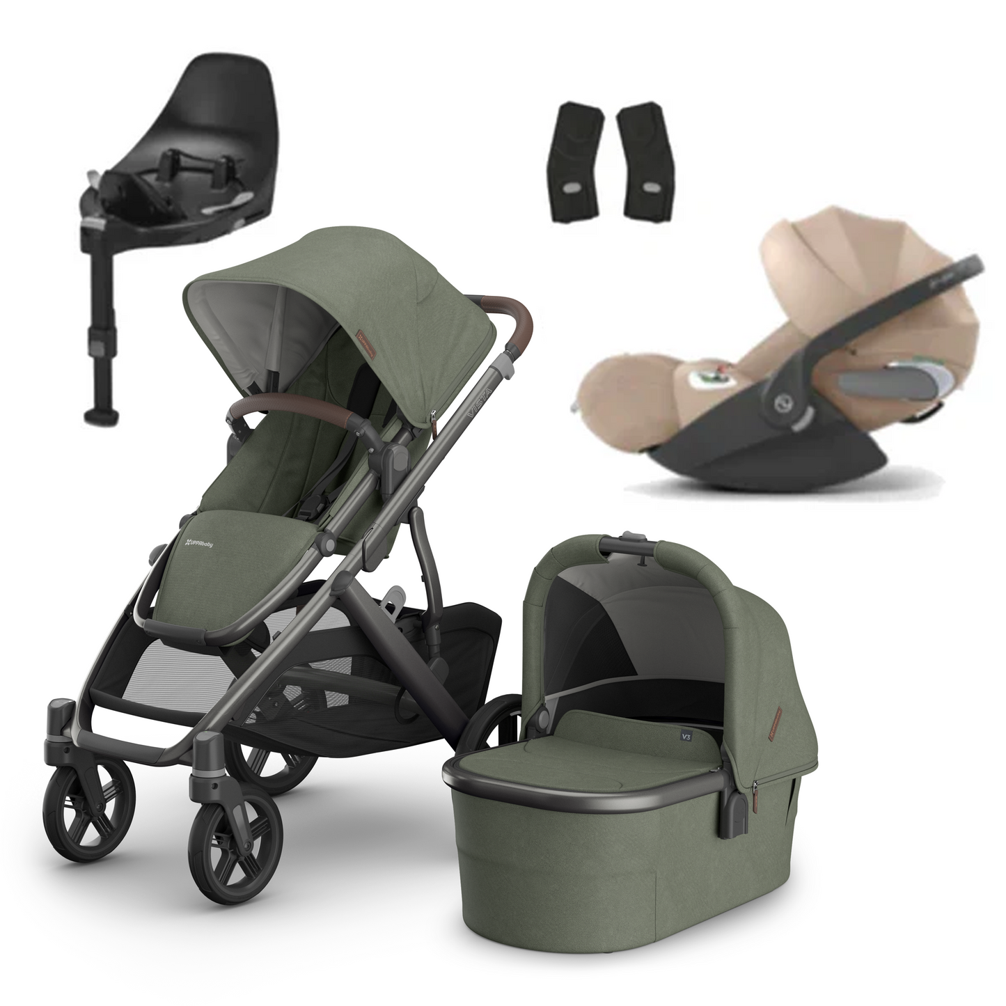 UPPAbaby Vista V3 Buggy with Cybex Cloud T and Base T