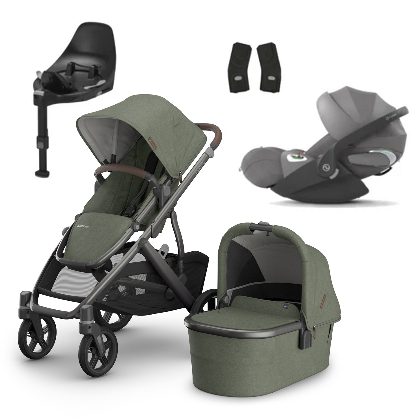 UPPAbaby Vista V3 Buggy with Cybex Cloud T and Base T