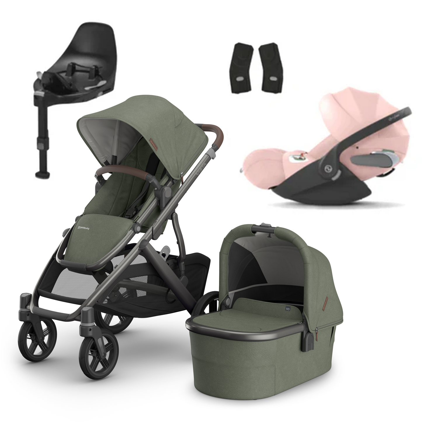 UPPAbaby Vista V3 Buggy with Cybex Cloud T and Base T