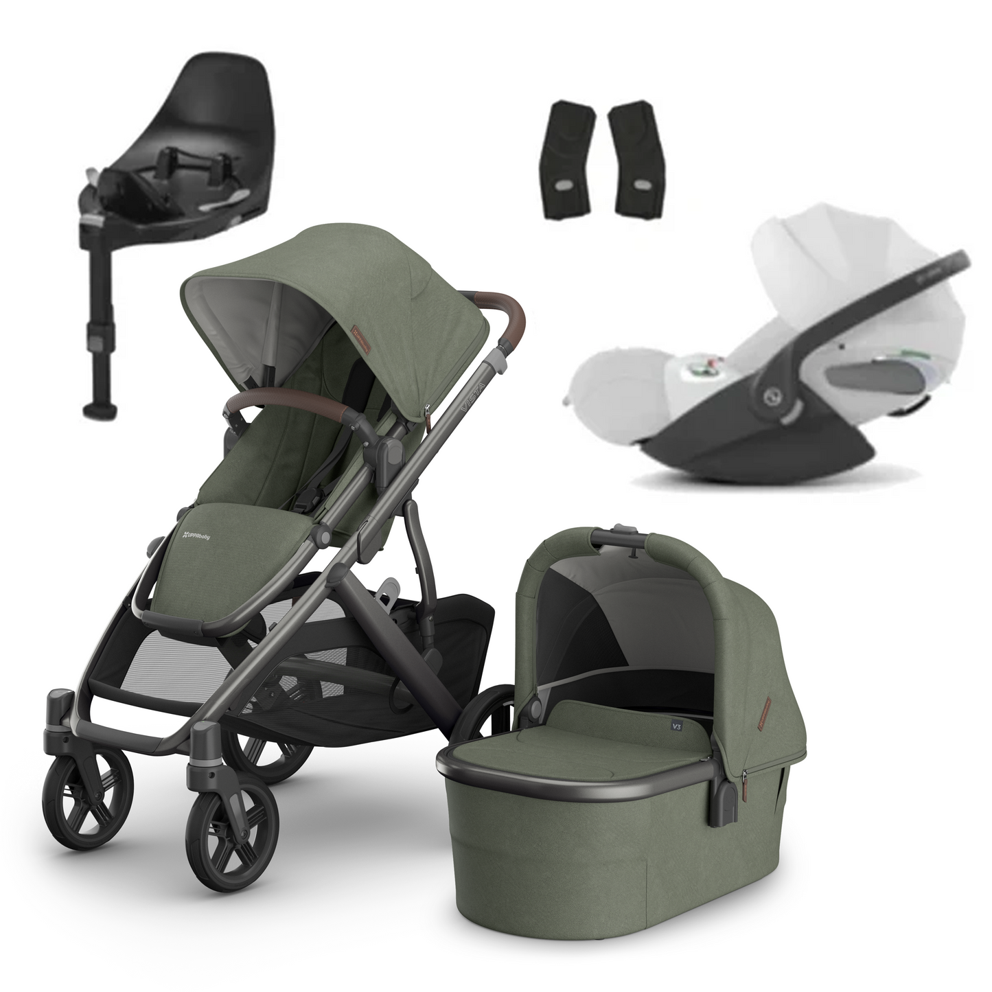 UPPAbaby Vista V3 Buggy with Cybex Cloud T and Base T