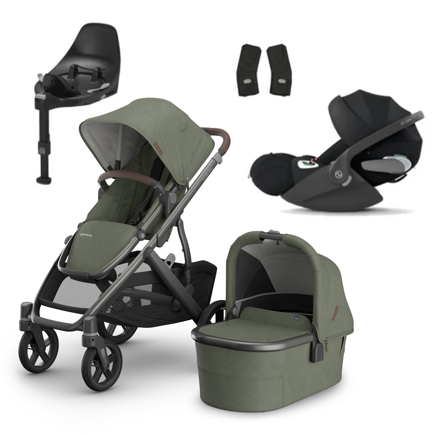 UPPAbaby Vista V3 Buggy with Cybex Cloud T and Base T