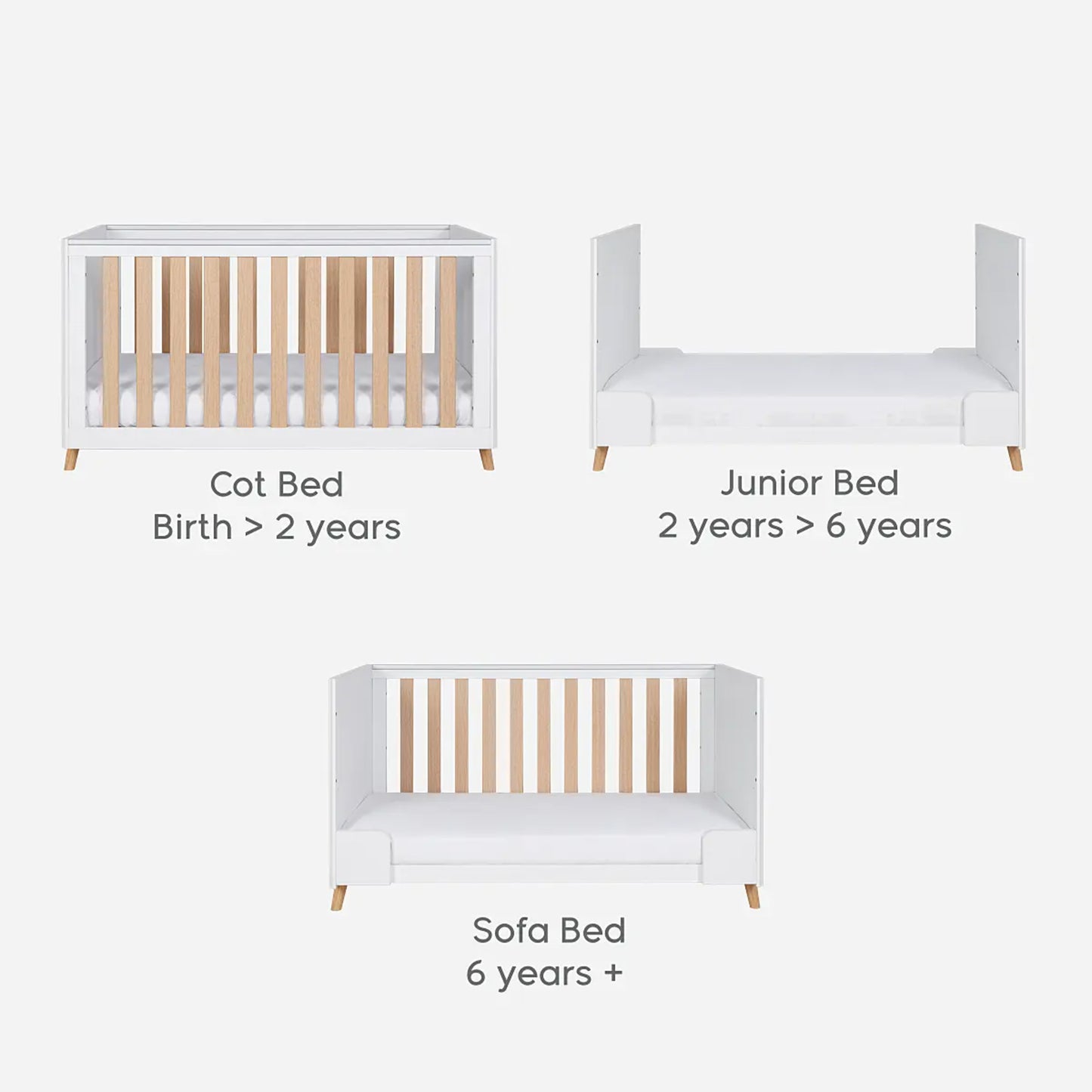 Tutti Bambini Fika 2 Piece with Cot Bed and Dresser