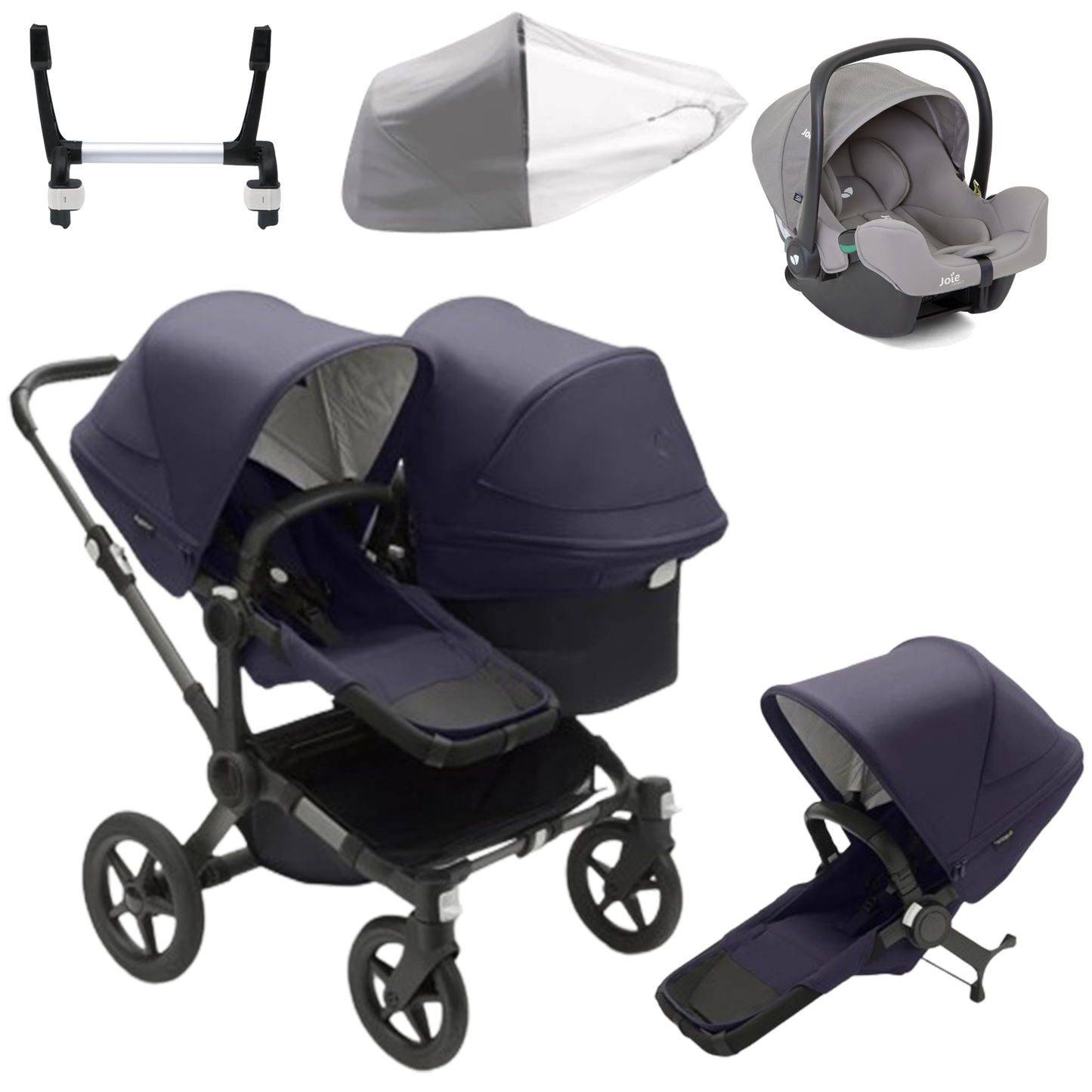 Bugaboo Donkey 5 Duo (Double) with Joie iSnug