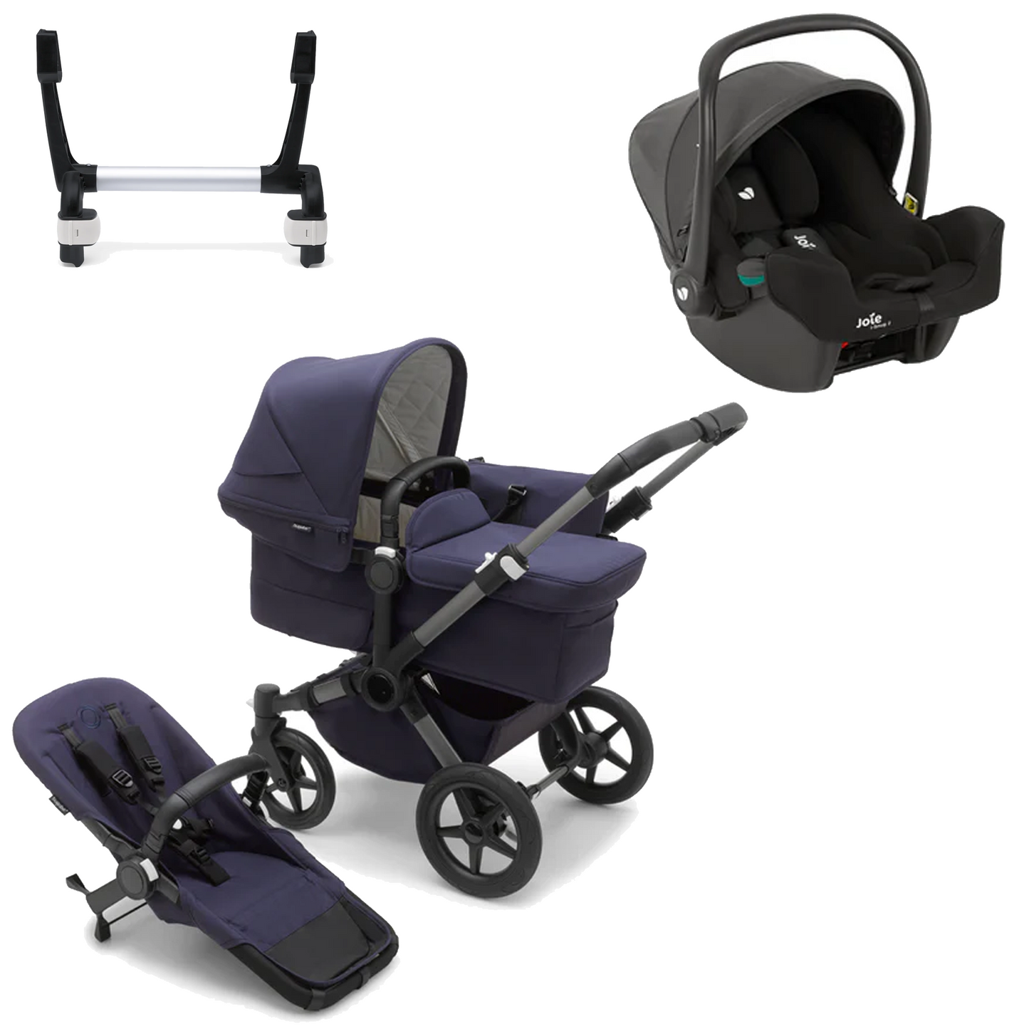 Bugaboo Donkey 5 Mono (Single) with Joie iSnug