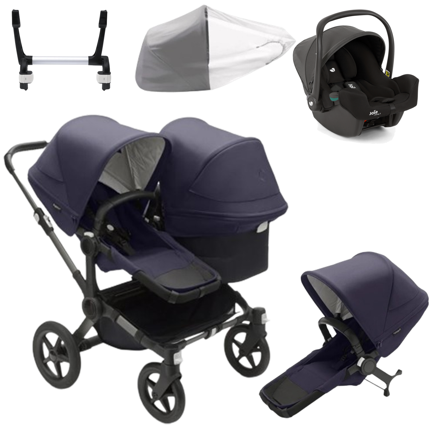 Bugaboo Donkey 5 Duo (Double) with Joie iSnug