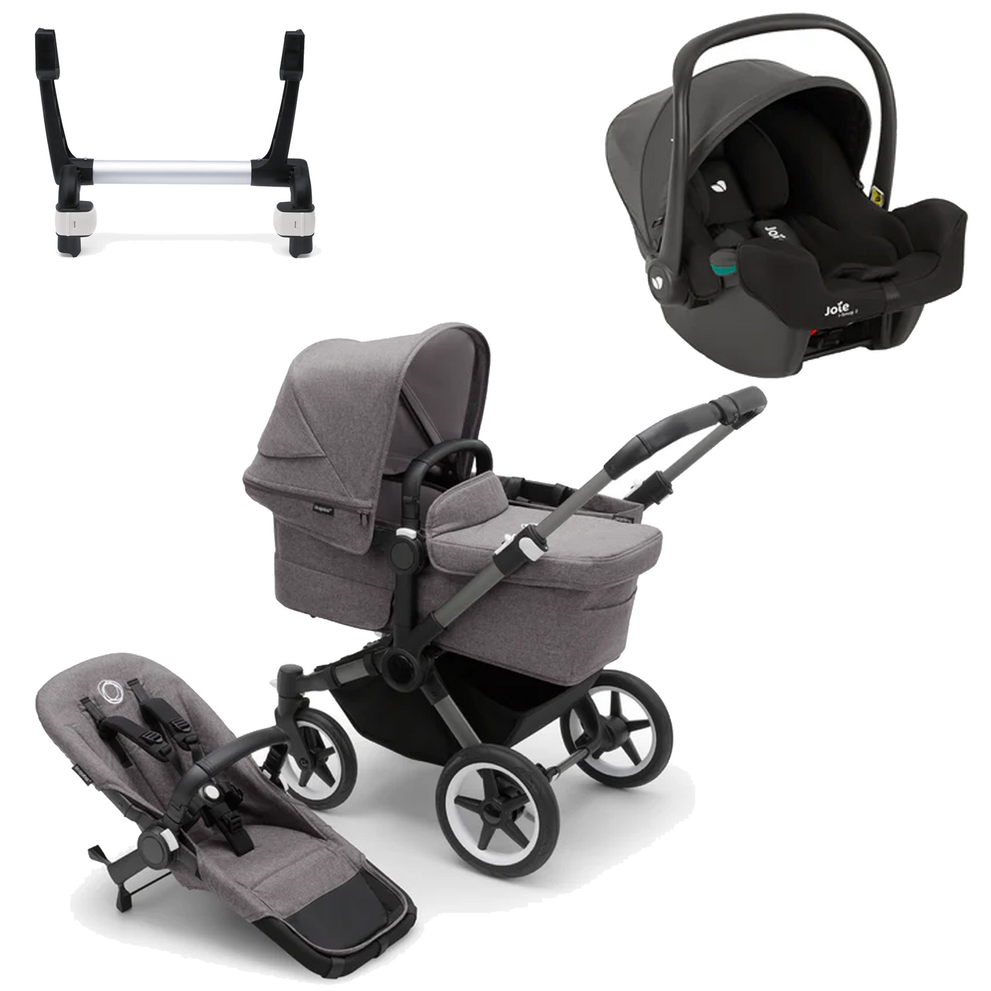 Bugaboo Donkey 5 Mono (Single) with Joie iSnug