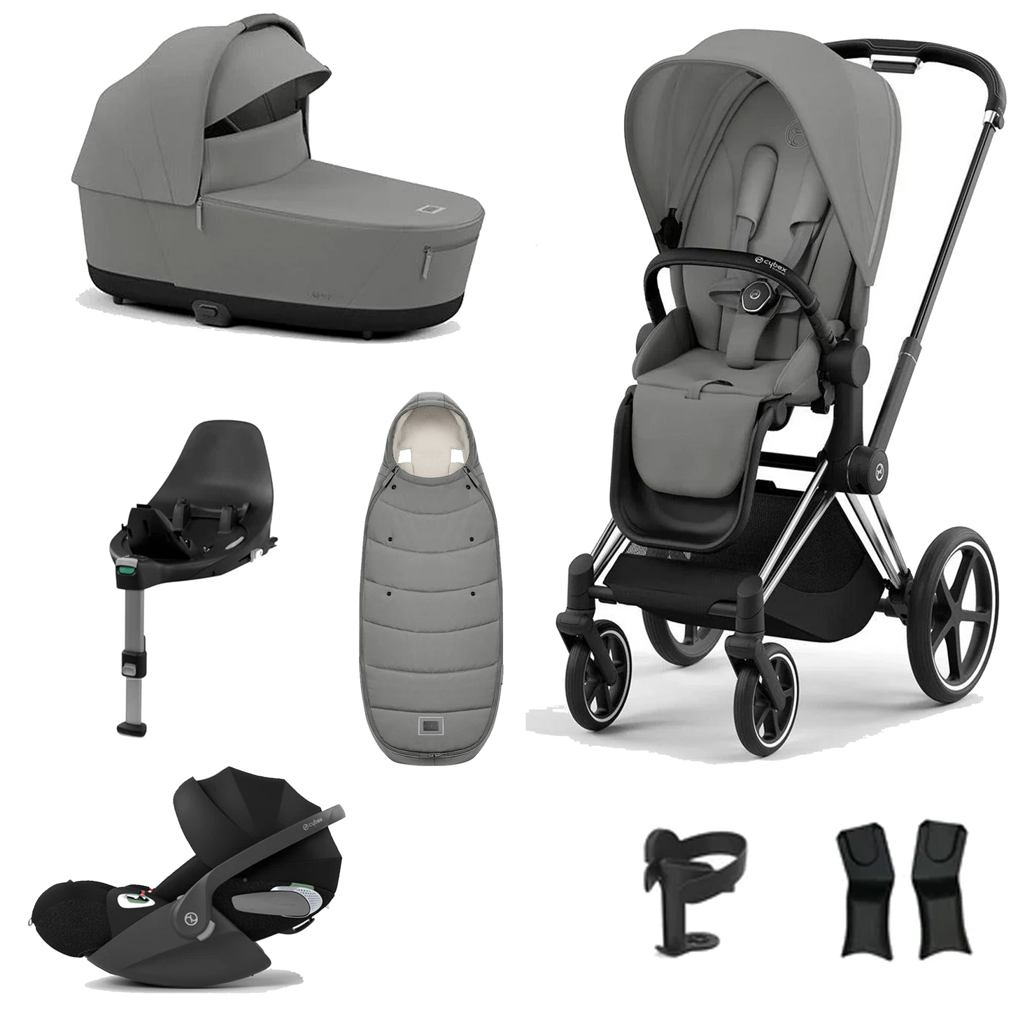 Cybex Priam Essentials Bundle with Cybex Cloud T and Base T