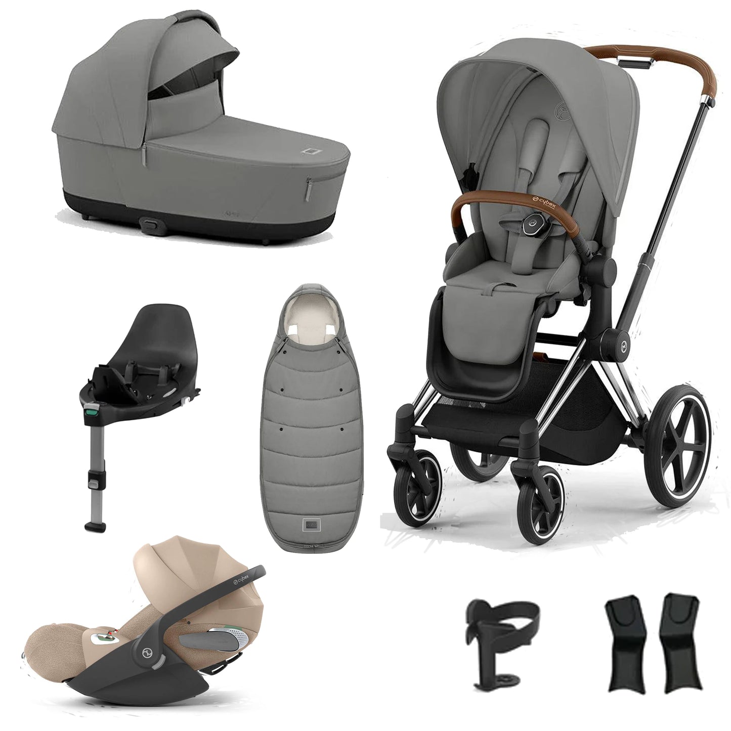 Cybex Priam Essentials Bundle with Cybex Cloud T and Base T