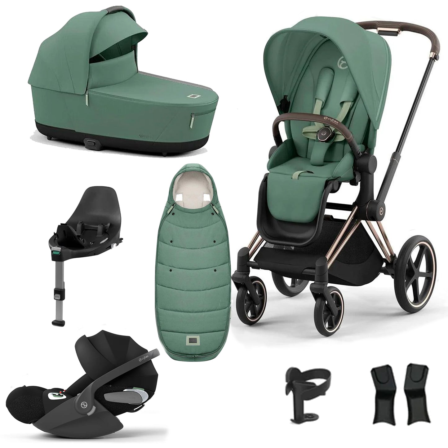 Cybex Priam Essentials Bundle with Cybex Cloud T and Base T