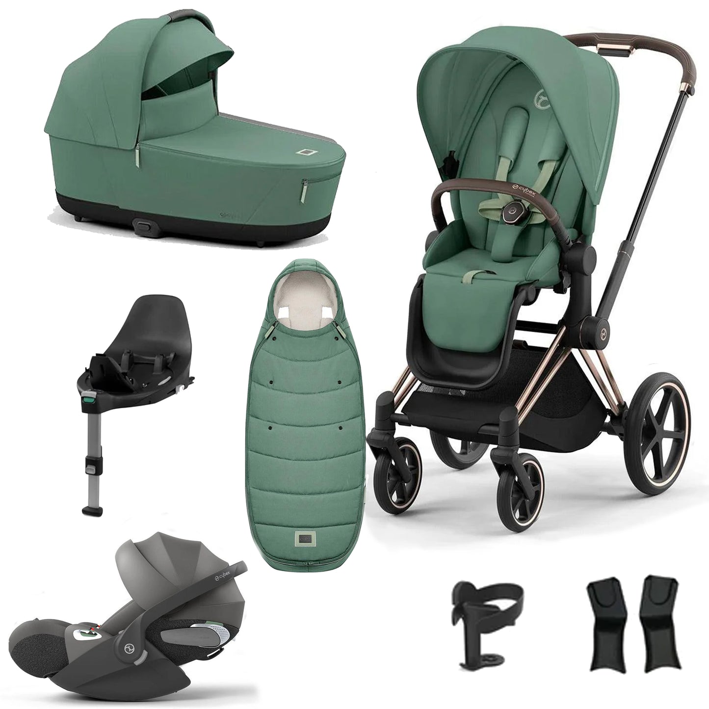 Cybex Priam Essentials Bundle with Cybex Cloud T and Base T