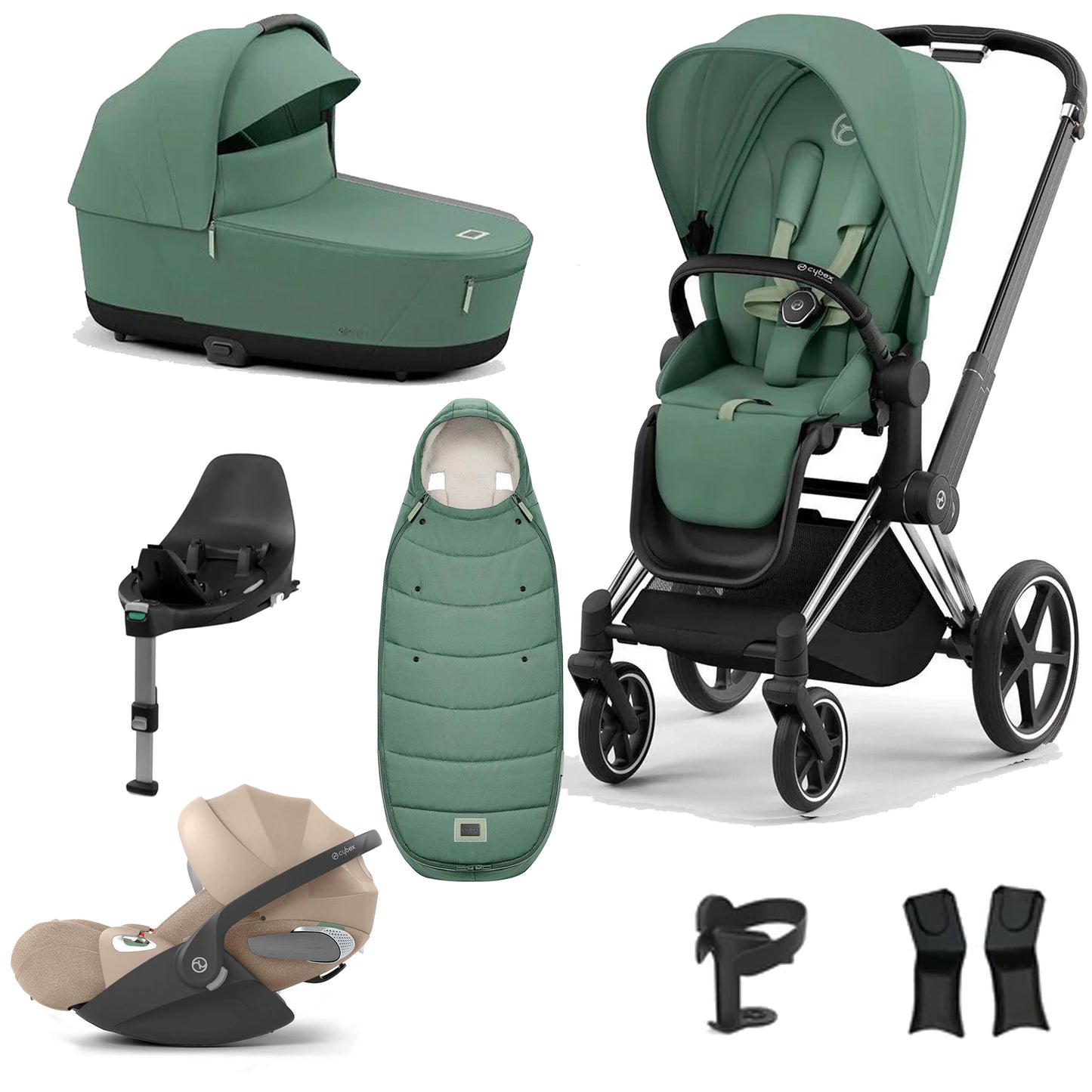 Cybex Priam Essentials Bundle with Cybex Cloud T and Base T