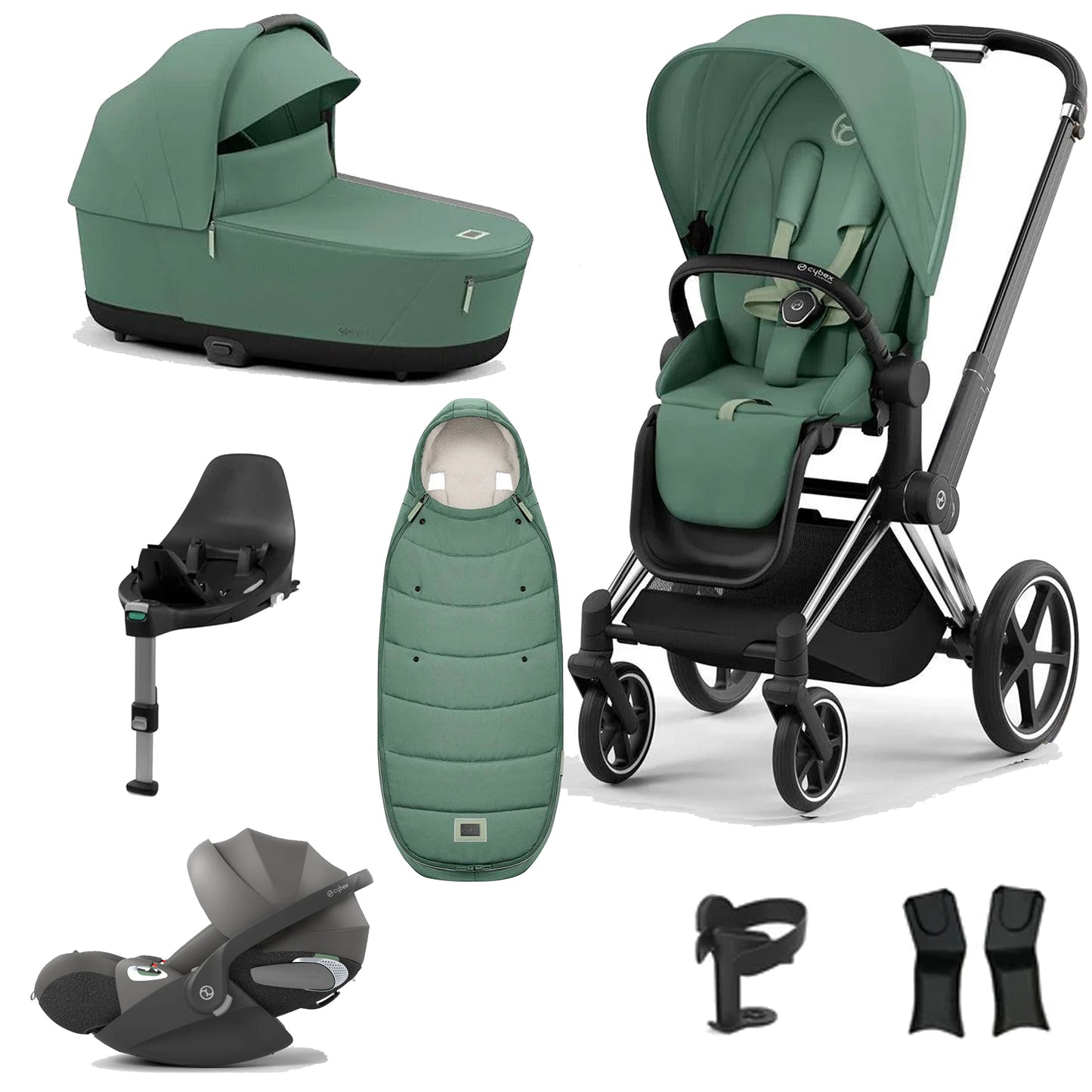 Cybex Priam Essentials Bundle with Cybex Cloud T and Base T