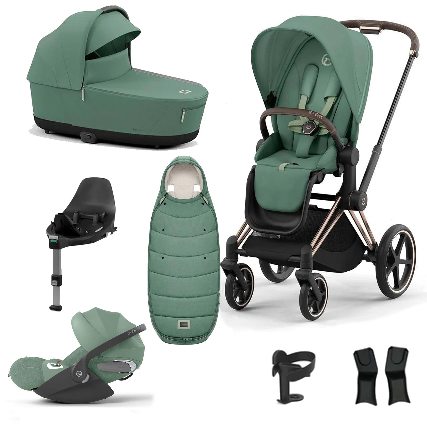 Cybex Priam Essentials Bundle with Cybex Cloud T and Base T