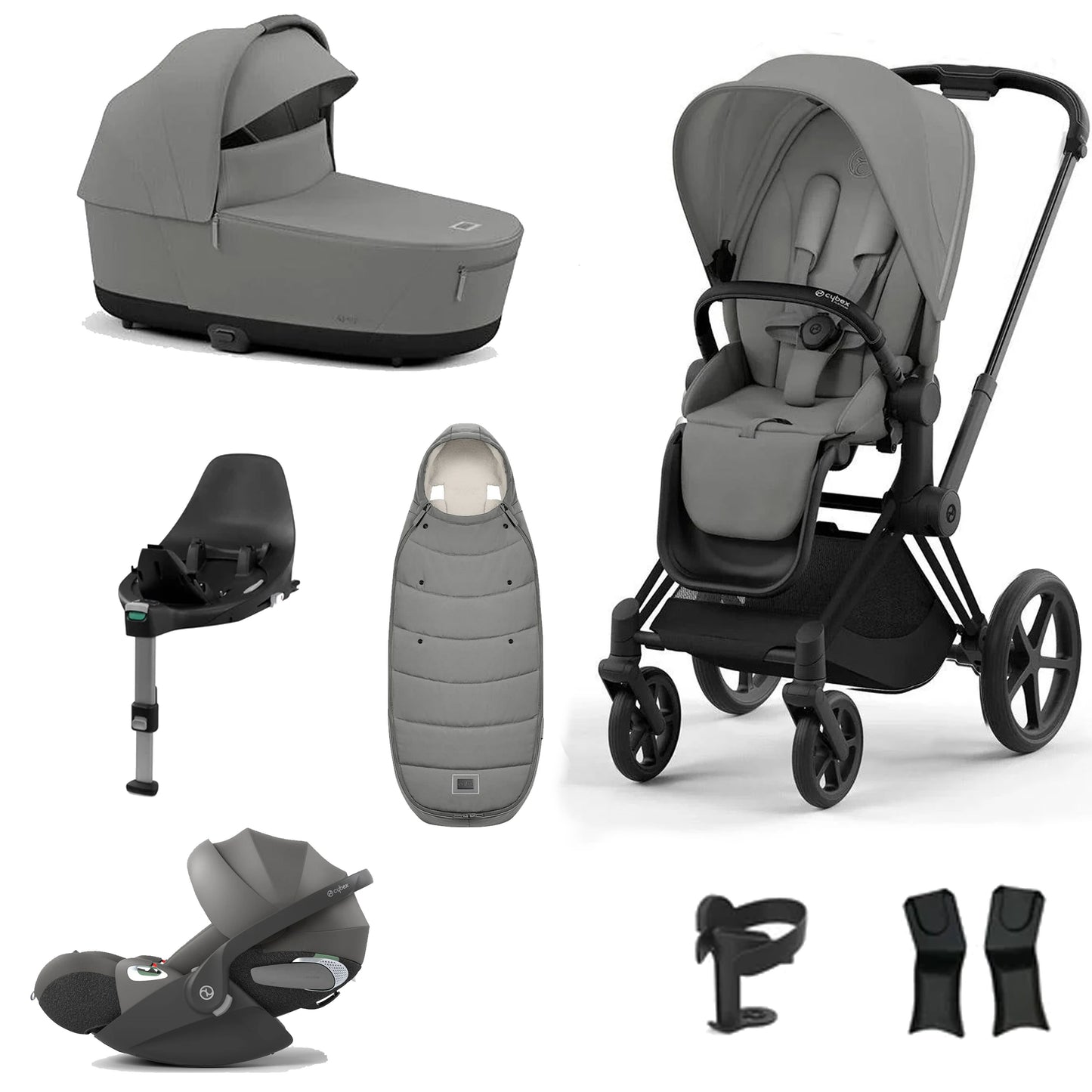 Cybex Priam Essentials Bundle with Cybex Cloud T and Base T