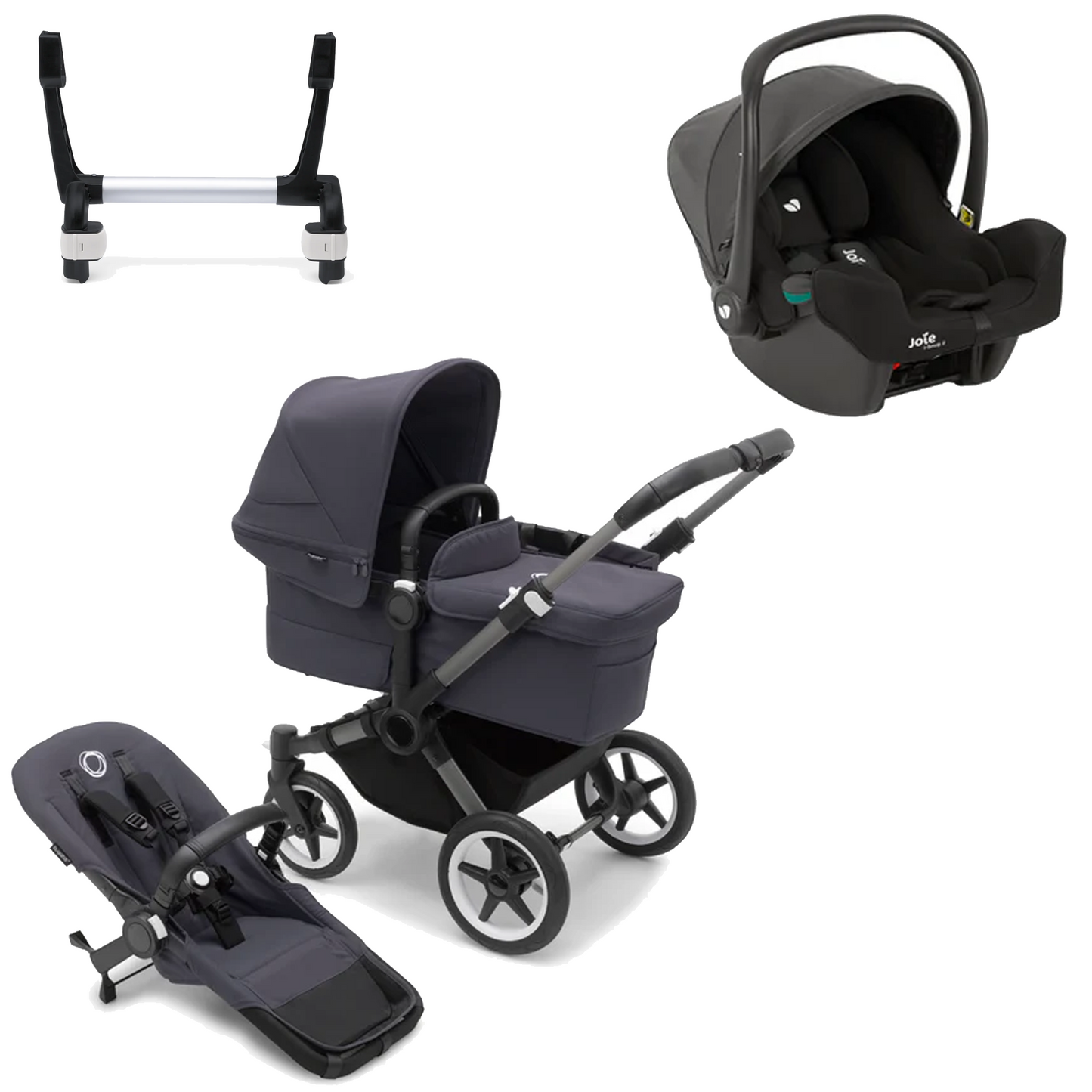Bugaboo Donkey 5 Mono (Single) with Joie iSnug