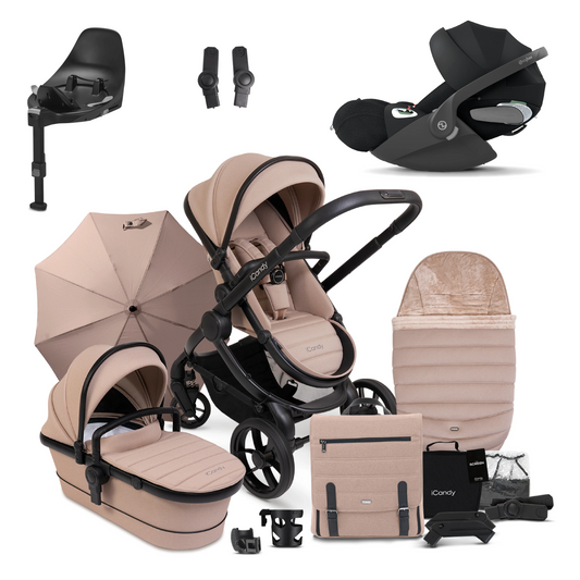 iCandy Peach 7 Bundle with Cybex Cloud T and Base T Cookie