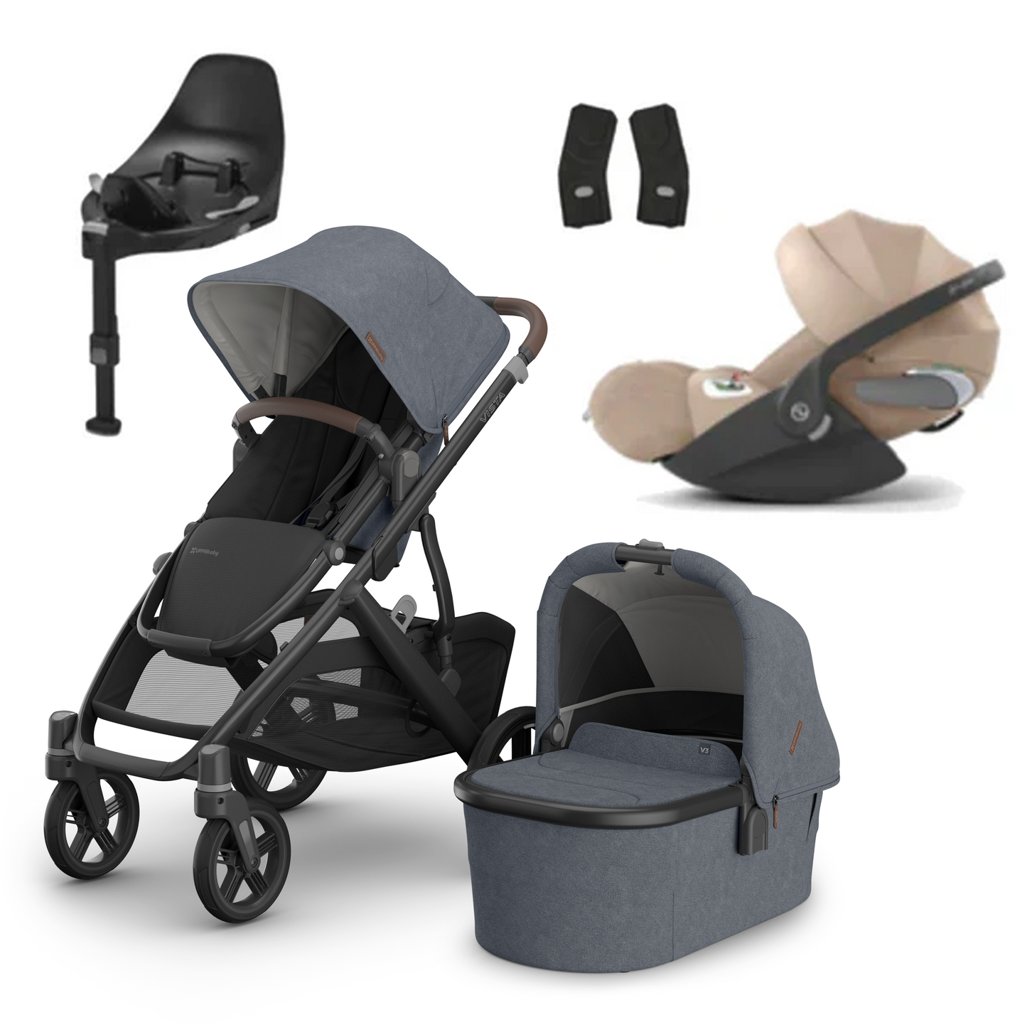 UPPAbaby Vista V3 Buggy with Cybex Cloud T and Base T