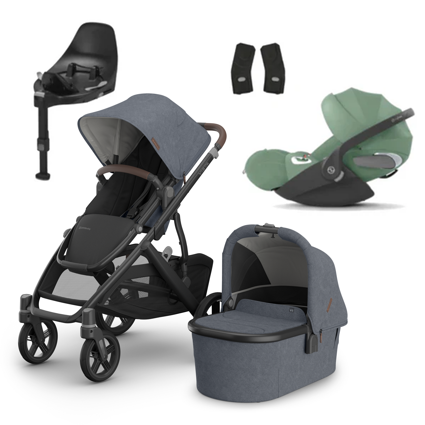 UPPAbaby Vista V3 Buggy with Cybex Cloud T and Base T