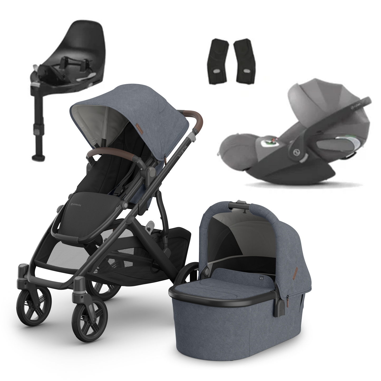 UPPAbaby Vista V3 Buggy with Cybex Cloud T and Base T