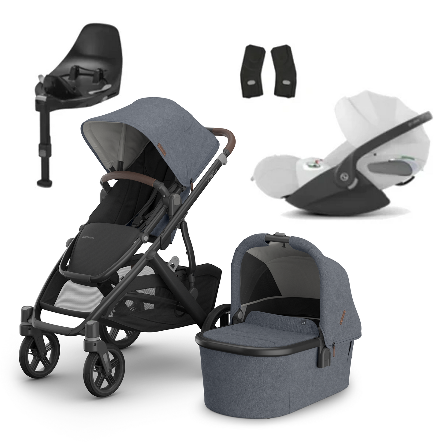 UPPAbaby Vista V3 Buggy with Cybex Cloud T and Base T