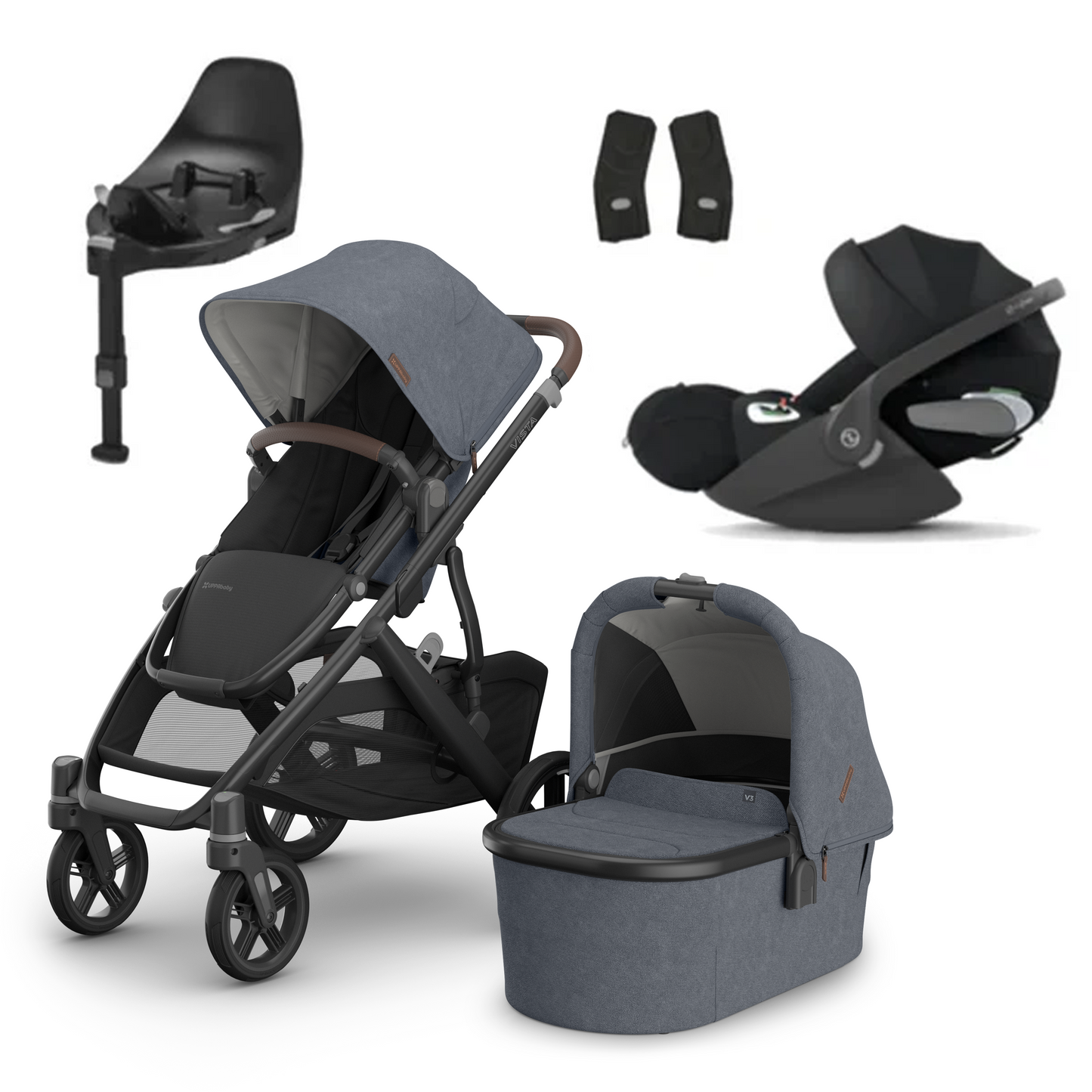 UPPAbaby Vista V3 Buggy with Cybex Cloud T and Base T
