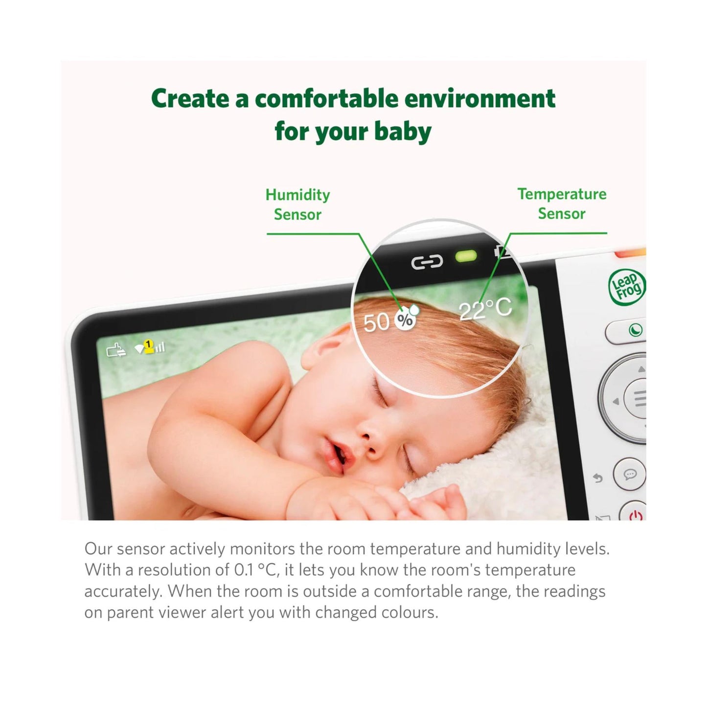 Leapfrog 5 Inch High Definition Smart Remote Access Video Monitor LF815HD
