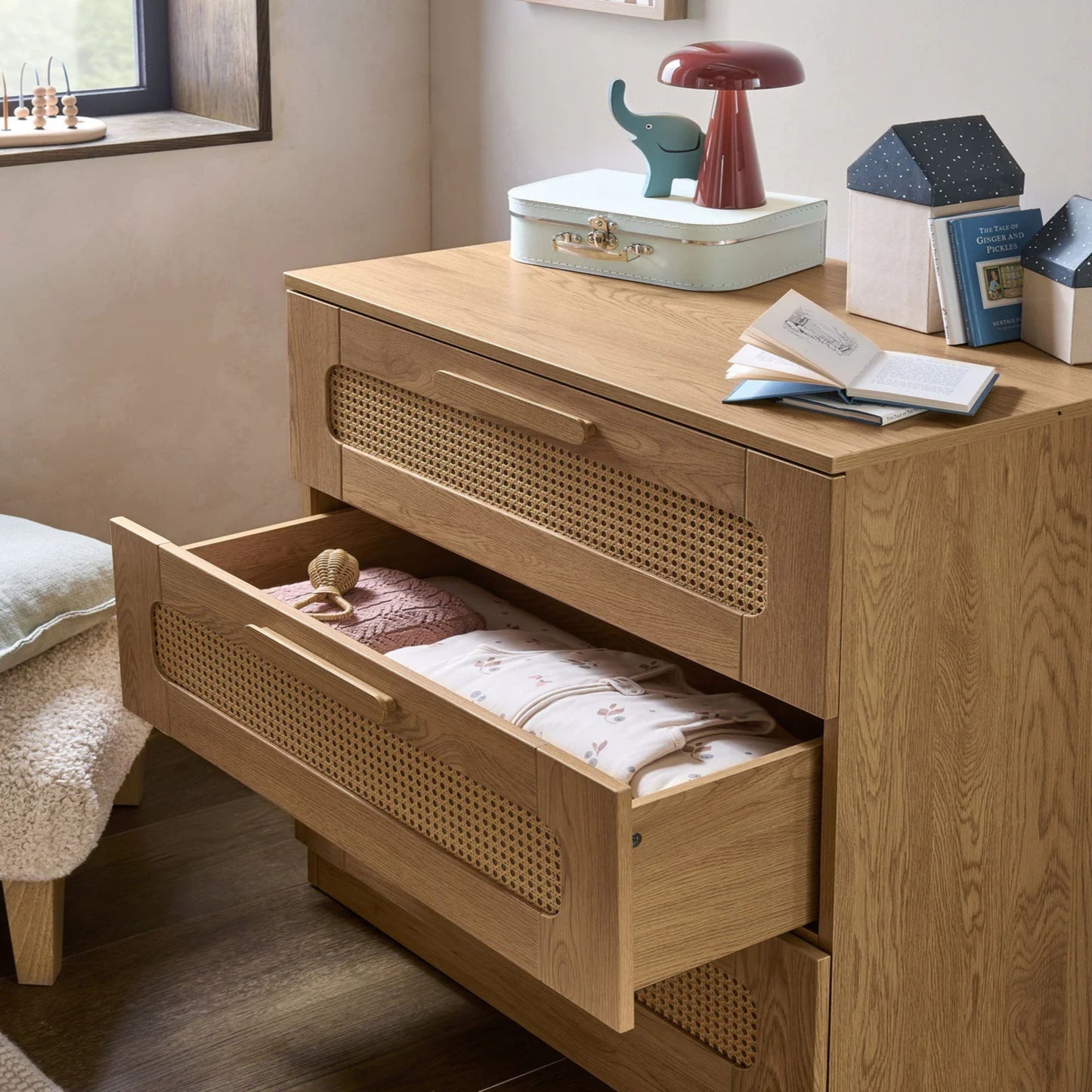 Mamas & Papas Esna 3 Piece Set with Cot Bed, Dresser and Wardrobe
