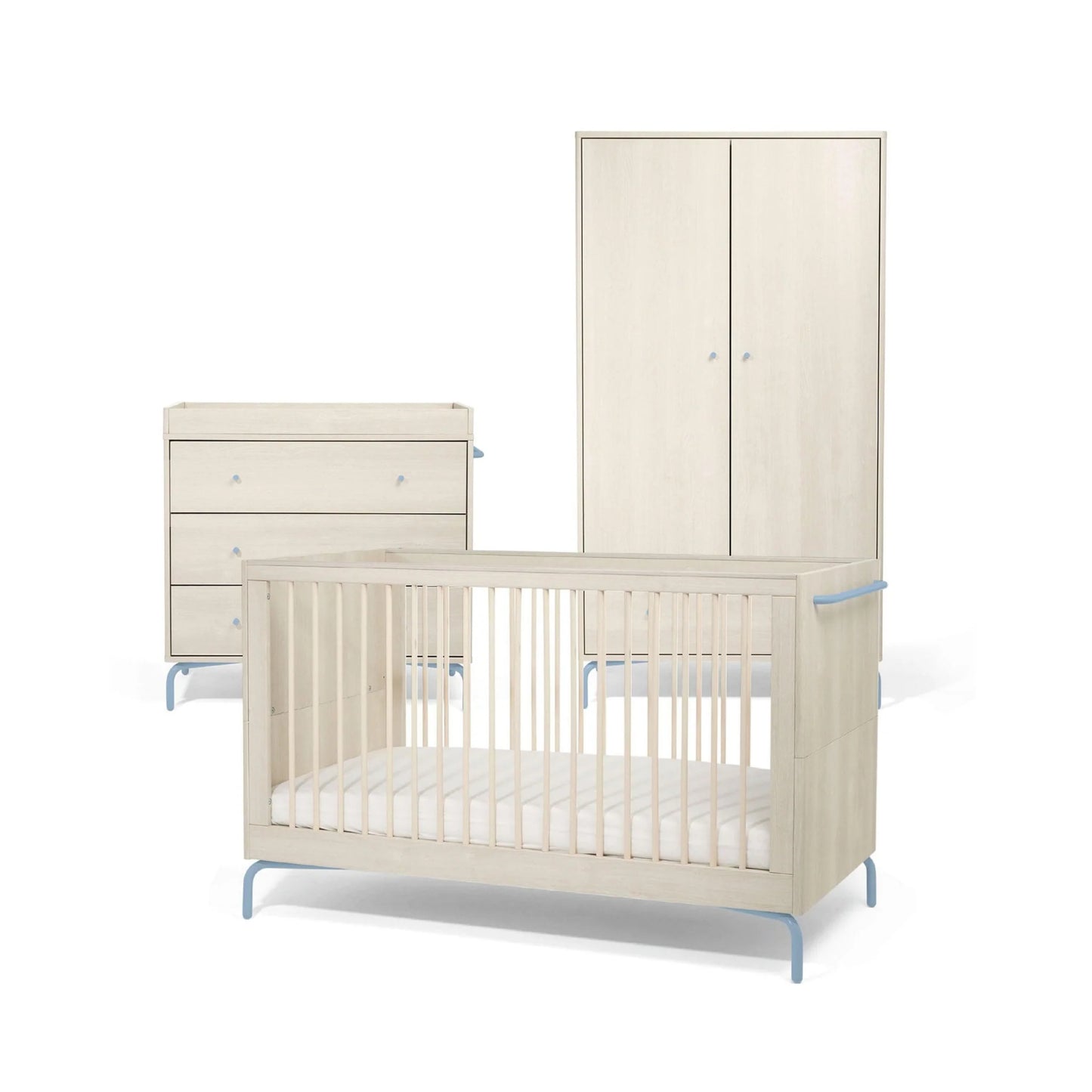 Mamas & Papas Kinlay 3 Piece Set with Cot Bed, Dresser and Wardrobe