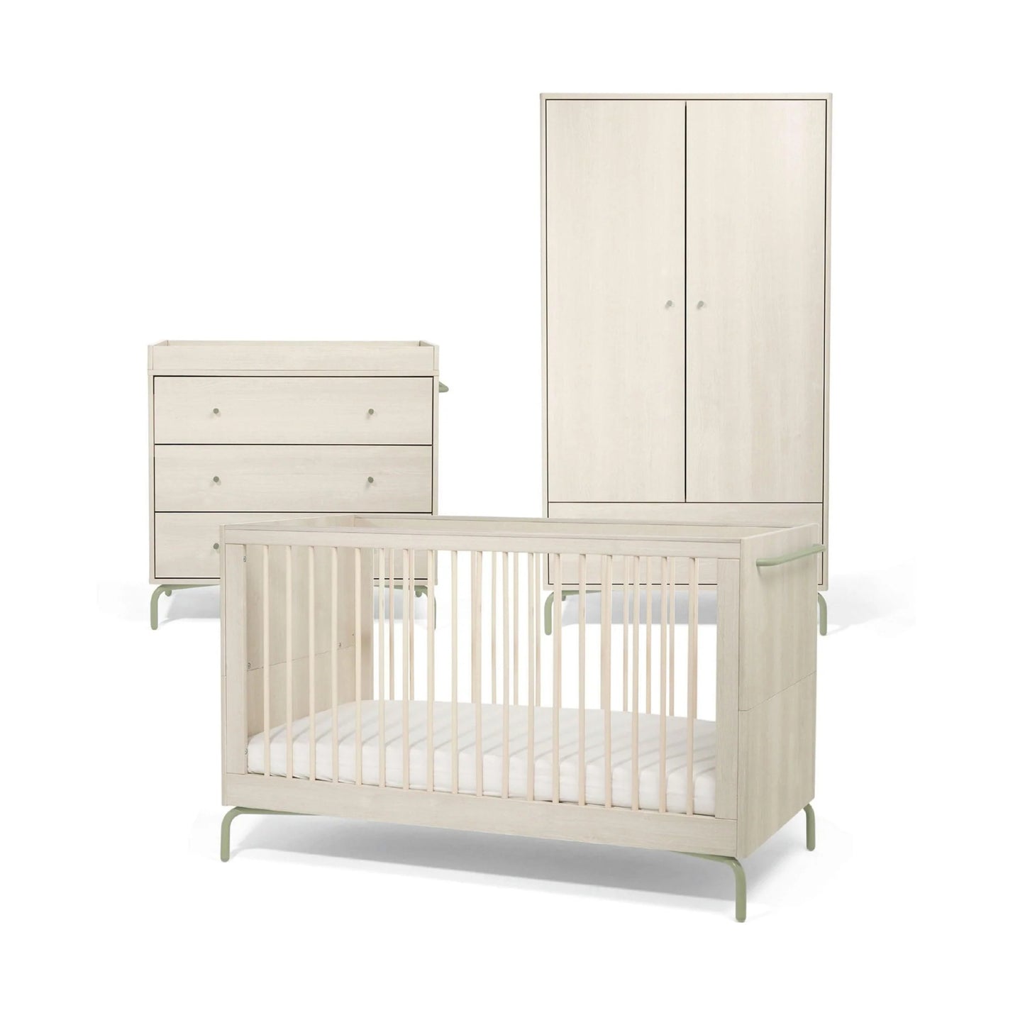 Mamas & Papas Kinlay 3 Piece Set with Cot Bed, Dresser and Wardrobe