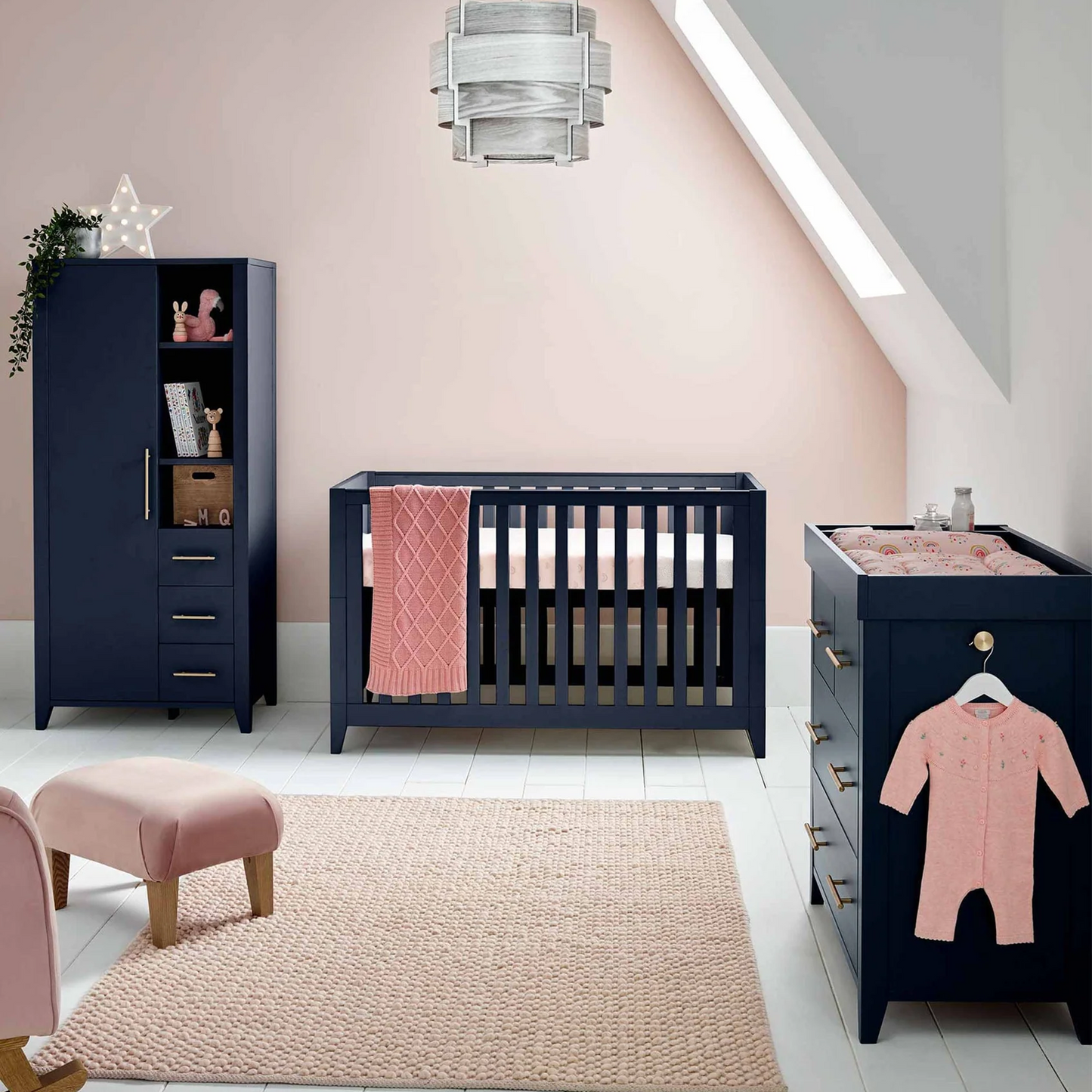 Mamas & Papas Melfi Range (Cot Bed, Dresser & Wardrobe)