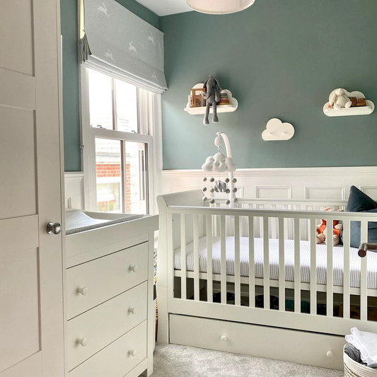 Mamas & Papas Mia 3 Piece Cotbed Range with Dresser Changer and Wardrobe